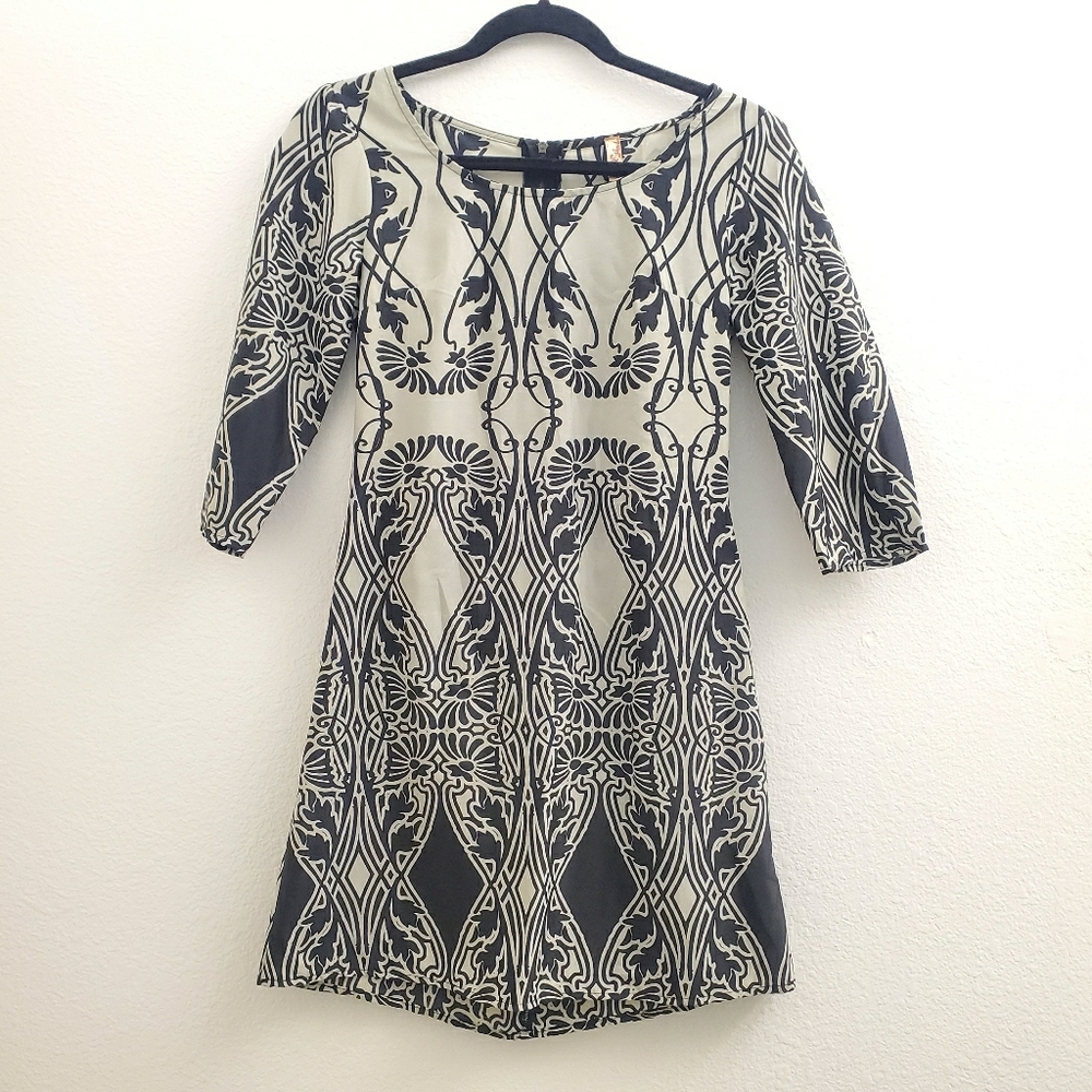 Pauln KC Mod Floral Print A-Line Shift Dress D20